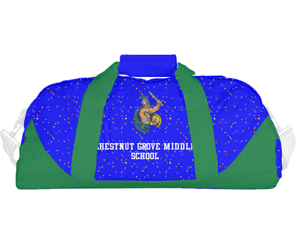Duffle Bag, Chestnut Grove Middle School, Spirit Store, Teamtime, Team time, sublimation, custom sports apparel, team uniforms, spirit wear, spiritwear, sports uniforms, custom shirts, team store, custom team store, fundraiser sports, apparel fundraiser