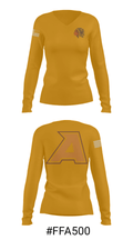 Agawam Junior High School 50400370 Women's Long Sleeve V-neck Shirt - 20