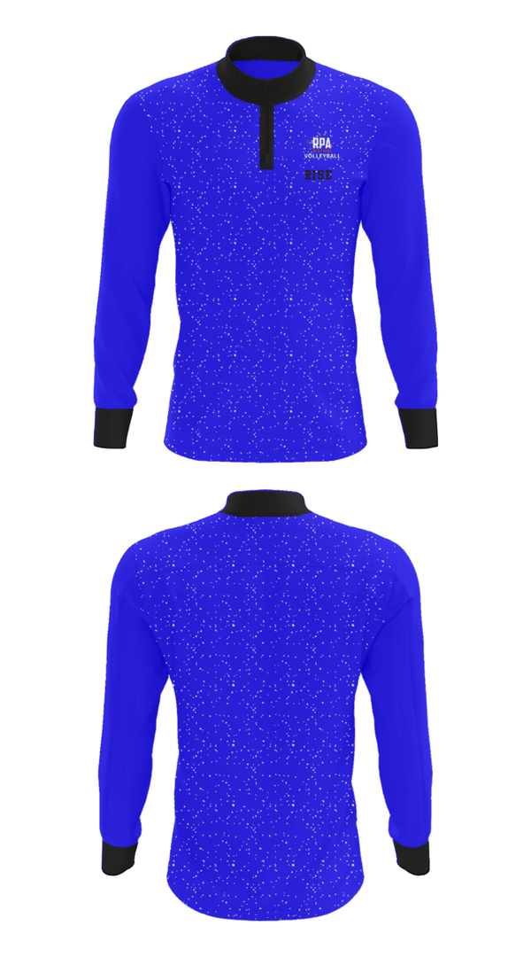 Quarter Zip Jacket, RISE, Women's Volleyball, Teamtime, Team time, sublimation, custom sports apparel, team uniforms, spirit wear, spiritwear, sports uniforms, custom shirts, team store, custom team store, fundraiser sports, apparel fundraiser