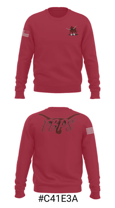 Fort Benton School 2237534 Crew Neck Sweatshirt - 16