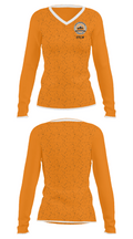 ETCW 78028987 Women's Long Sleeve V-neck Shirt - 34