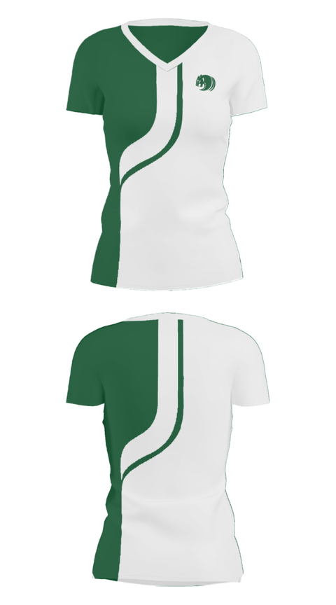 Women's Short Sleeve Vneck Shirt, Pennfield High School Bowling, Bowling, Teamtime, Team time, sublimation, custom sports apparel, team uniforms, spirit wear, spiritwear, sports uniforms, custom shirts, team store, custom team store, fundraiser sports, apparel fundraiser