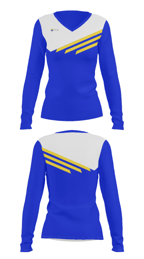 Women's Long Sleeve Vneck Shirt, St Clair Co Roe Safe School, Spirit Store, Teamtime, Team time, sublimation, custom sports apparel, team uniforms, spirit wear, spiritwear, sports uniforms, custom shirts, team store, custom team store, fundraiser sports, apparel fundraiser