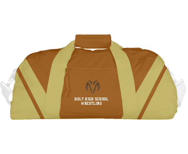 Duffle Bag, Holt High School Wrestling, Wrestling, Teamtime, Team time, sublimation, custom sports apparel, team uniforms, spirit wear, spiritwear, sports uniforms, custom shirts, team store, custom team store, fundraiser sports, apparel fundraiser