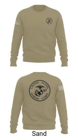 Crew Neck Sweatshirt, UHS MCJROTC, Marines, Teamtime, Team time, sublimation, custom sports apparel, team uniforms, spirit wear, spiritwear, sports uniforms, custom shirts, team store, custom team store, fundraiser sports, apparel fundraiser