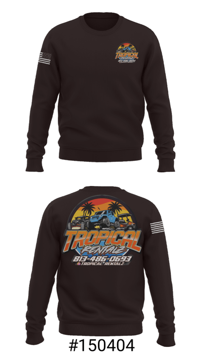 Tropical Rentalz 23868718 Crew Neck Sweatshirt - 1