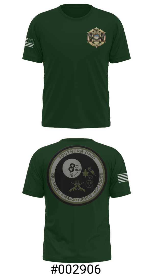 Short Sleeve Performance Shirt, Southern Ohio Organized and Major Crimes Task Force, Police, Teamtime, Team time, sublimation, custom sports apparel, team uniforms, spirit wear, spiritwear, sports uniforms, custom shirts, team store, custom team store, fundraiser sports, apparel fundraiser