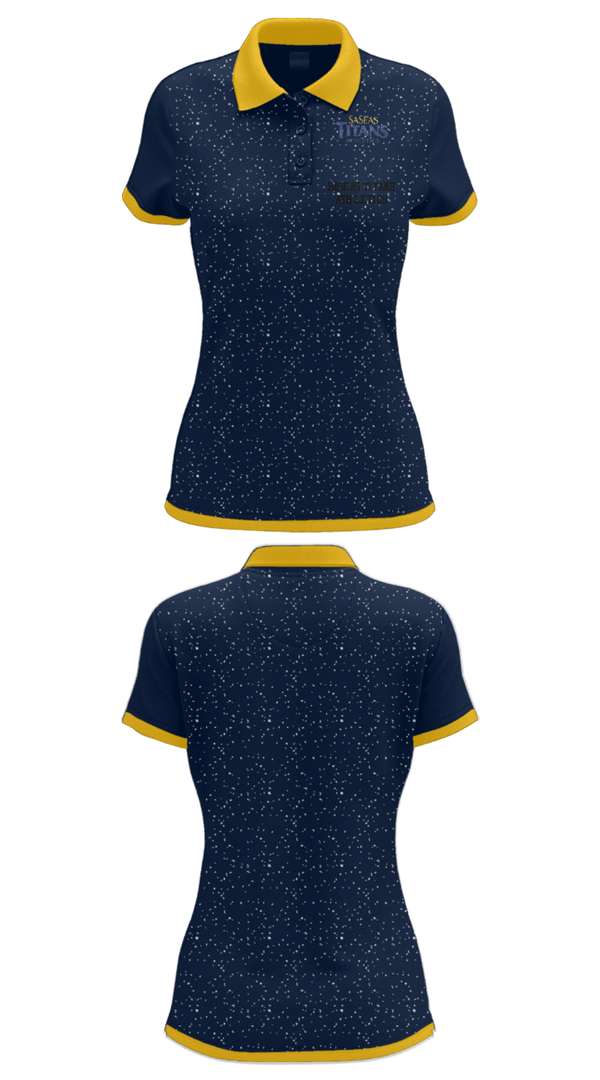 Women's Short Sleeve Performance Polo, Saseas Titans Athletics, Spirit Store, Teamtime, Team time, sublimation, custom sports apparel, team uniforms, spirit wear, spiritwear, sports uniforms, custom shirts, team store, custom team store, fundraiser sports, apparel fundraiser