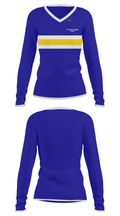 Hancock Grammar School 59017513 Women's Long Sleeve V-neck Shirt - 31