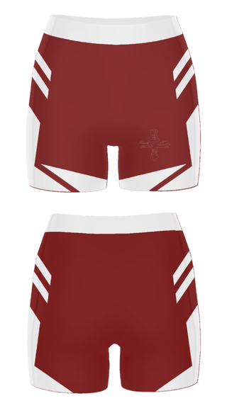 Women's Compression Shorts, Sacred Heart of Jesus School, Spirit Store, Teamtime, Team time, sublimation, custom sports apparel, team uniforms, spirit wear, spiritwear, sports uniforms, custom shirts, team store, custom team store, fundraiser sports, apparel fundraiser