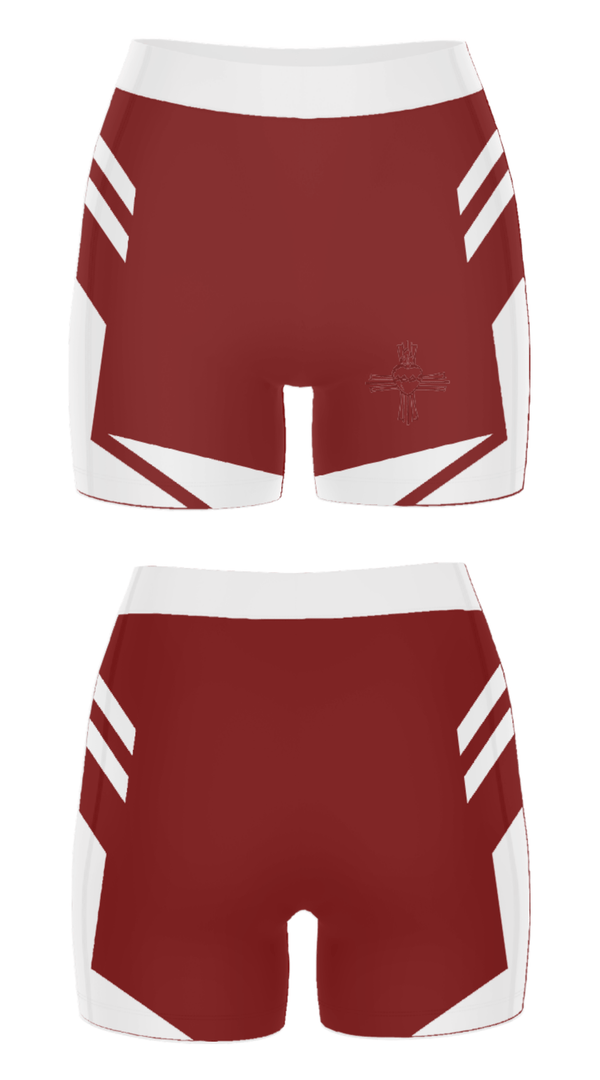 Women's Compression Shorts, Sacred Heart of Jesus School, Spirit Store, Teamtime, Team time, sublimation, custom sports apparel, team uniforms, spirit wear, spiritwear, sports uniforms, custom shirts, team store, custom team store, fundraiser sports, apparel fundraiser