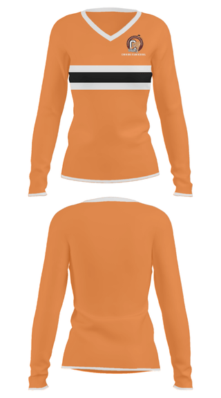 Women's Long Sleeve Vneck Shirt, Cunningham School, Men's Basketball, Teamtime, Team time, sublimation, custom sports apparel, team uniforms, spirit wear, spiritwear, sports uniforms, custom shirts, team store, custom team store, fundraiser sports, apparel fundraiser