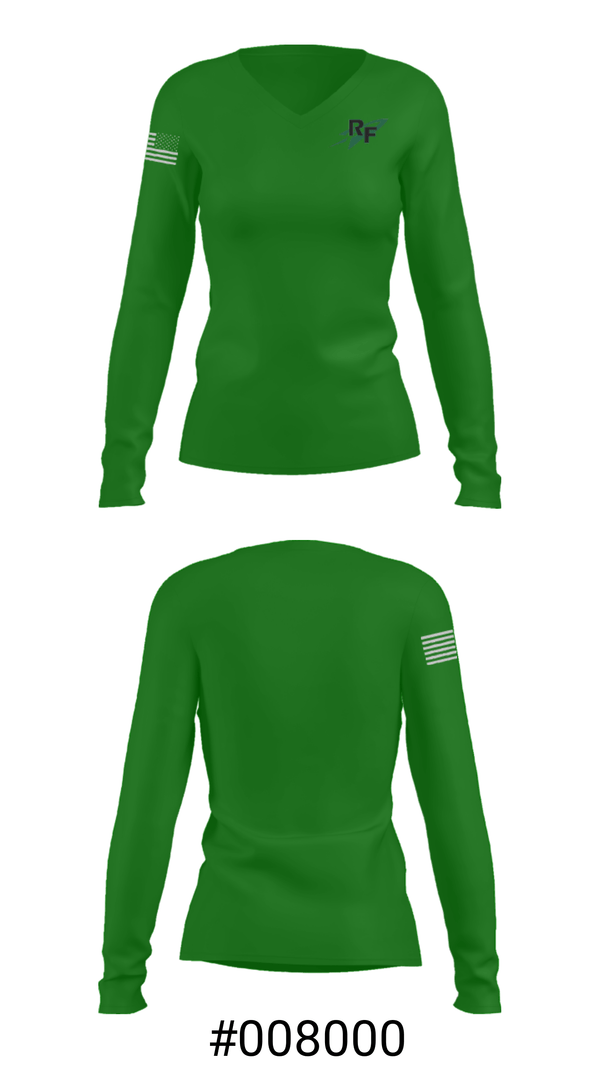 Women's Long Sleeve Vneck Shirt, Rock Falls High School Wrestling, Wrestling, Teamtime, Team time, sublimation, custom sports apparel, team uniforms, spirit wear, spiritwear, sports uniforms, custom shirts, team store, custom team store, fundraiser sports, apparel fundraiser