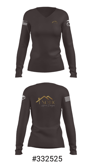 Women's Long Sleeve Vneck Shirt, Exotic home designs, , Teamtime, Team time, sublimation, custom sports apparel, team uniforms, spirit wear, spiritwear, sports uniforms, custom shirts, team store, custom team store, fundraiser sports, apparel fundraiser