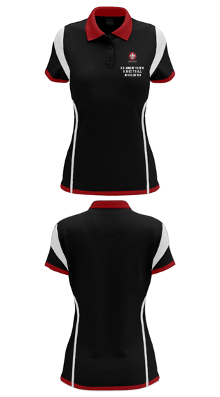Women's Short Sleeve Performance Polo, Beaumont Youth Basketball Association, Men's Basketball, Teamtime, Team time, sublimation, custom sports apparel, team uniforms, spirit wear, spiritwear, sports uniforms, custom shirts, team store, custom team store, fundraiser sports, apparel fundraiser
