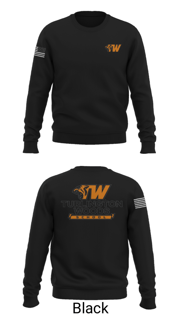 Crew Neck Sweatshirt, Turlington Woods Alternative School, Spirit Store, Teamtime, Team time, sublimation, custom sports apparel, team uniforms, spirit wear, spiritwear, sports uniforms, custom shirts, team store, custom team store, fundraiser sports, apparel fundraiser
