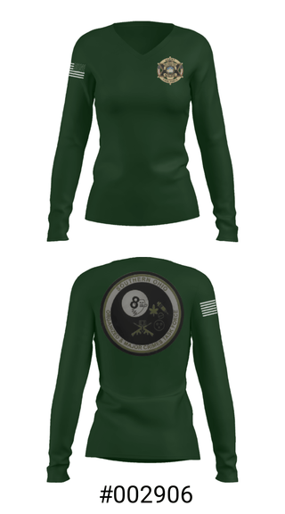 Women's Long Sleeve Vneck Shirt, Southern Ohio Organized and Major Crimes Task Force, Police, Teamtime, Team time, sublimation, custom sports apparel, team uniforms, spirit wear, spiritwear, sports uniforms, custom shirts, team store, custom team store, fundraiser sports, apparel fundraiser