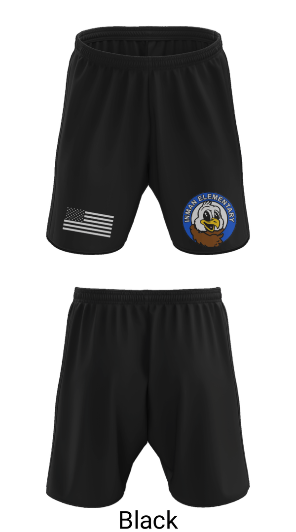 Athletic Shorts With Pockets, Inman Elementary, Spirit Store, Teamtime, Team time, sublimation, custom sports apparel, team uniforms, spirit wear, spiritwear, sports uniforms, custom shirts, team store, custom team store, fundraiser sports, apparel fundraiser