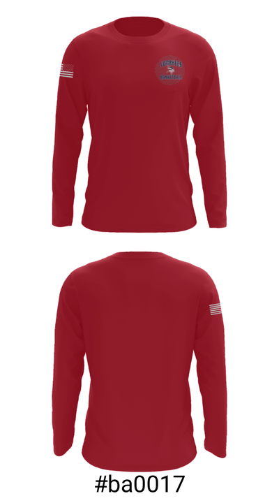 Voorhees Basketball Association 65521520 Long Sleeve Performance Shirt - 18