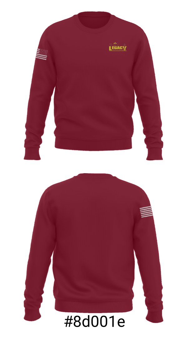 Crew Neck Sweatshirt, Royal Legacy Christian Academy, Spirit Store, Teamtime, Team time, sublimation, custom sports apparel, team uniforms, spirit wear, spiritwear, sports uniforms, custom shirts, team store, custom team store, fundraiser sports, apparel fundraiser