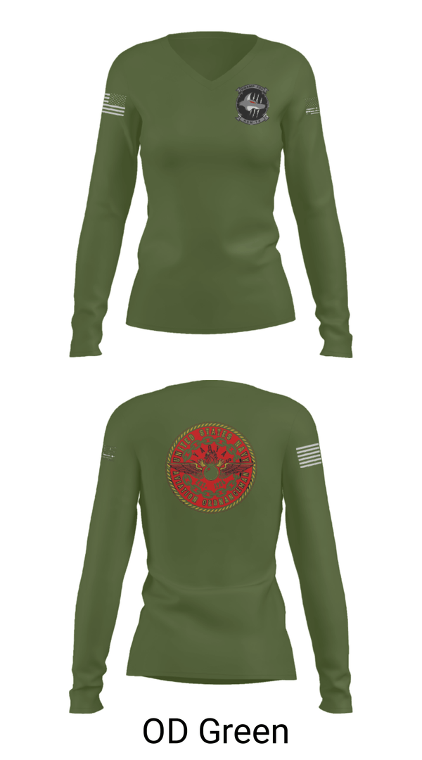 Women's Long Sleeve Vneck Shirt, , Navy, Teamtime, Team time, sublimation, custom sports apparel, team uniforms, spirit wear, spiritwear, sports uniforms, custom shirts, team store, custom team store, fundraiser sports, apparel fundraiser