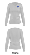 Yantis Junior High School Basketball 38584849 Women's Long Sleeve V-neck Shirt - 6