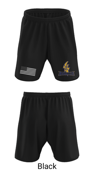 Athletic Shorts With Pockets, Lenape Valley Basketball - Lightning, Men's Basketball, Teamtime, Team time, sublimation, custom sports apparel, team uniforms, spirit wear, spiritwear, sports uniforms, custom shirts, team store, custom team store, fundraiser sports, apparel fundraiser