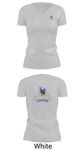 DeafPeaceRockVlog 14153246 Women's Short Sleeve V-neck Shirt - 7