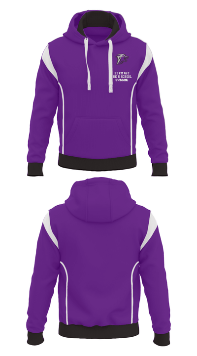 Heritage High School Swimming 25872336 Hoodie - 34