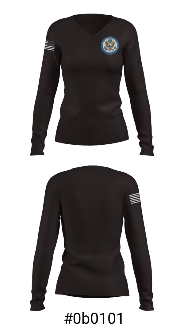 Women's Long Sleeve Vneck Shirt, Christ The Teacher Interparochial School, Spirit Store, Teamtime, Team time, sublimation, custom sports apparel, team uniforms, spirit wear, spiritwear, sports uniforms, custom shirts, team store, custom team store, fundraiser sports, apparel fundraiser