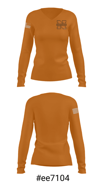 Northampton Area High School Wrestling 17120858 Women's Long Sleeve V-neck Shirt - 20