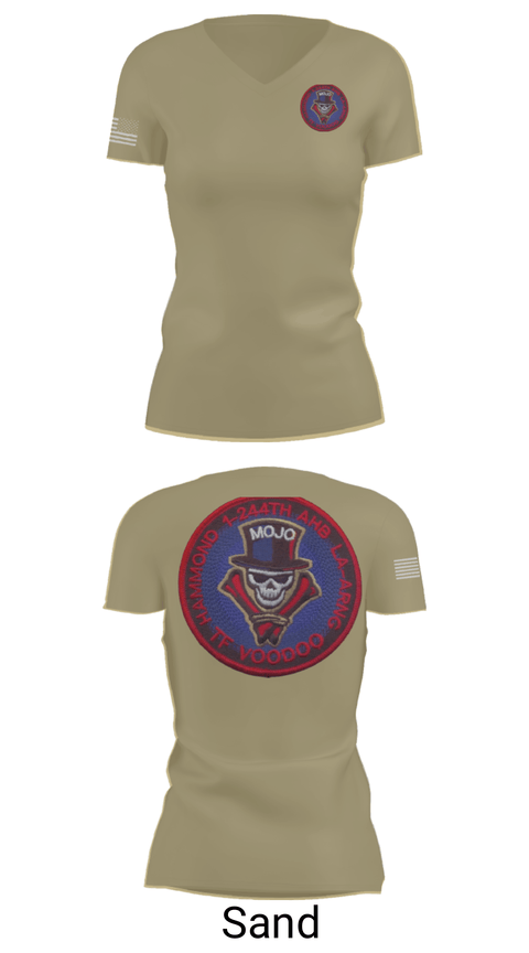 Women's Short Sleeve Vneck Shirt, 1-244th AASF, National Guard, Teamtime, Team time, sublimation, custom sports apparel, team uniforms, spirit wear, spiritwear, sports uniforms, custom shirts, team store, custom team store, fundraiser sports, apparel fundraiser