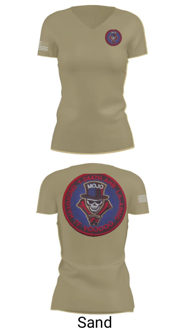 Women's Short Sleeve Vneck Shirt, 1-244th AASF, National Guard, Teamtime, Team time, sublimation, custom sports apparel, team uniforms, spirit wear, spiritwear, sports uniforms, custom shirts, team store, custom team store, fundraiser sports, apparel fundraiser