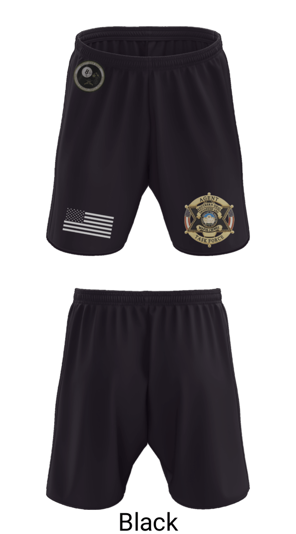 Athletic Shorts With Pockets, Southern Ohio Organized and Major Crimes Task Force, Police, Teamtime, Team time, sublimation, custom sports apparel, team uniforms, spirit wear, spiritwear, sports uniforms, custom shirts, team store, custom team store, fundraiser sports, apparel fundraiser