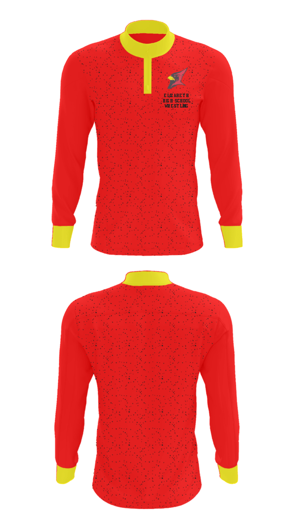 Quarter Zip Jacket, Elizabeth High School Wrestling, Wrestling, Teamtime, Team time, sublimation, custom sports apparel, team uniforms, spirit wear, spiritwear, sports uniforms, custom shirts, team store, custom team store, fundraiser sports, apparel fundraiser