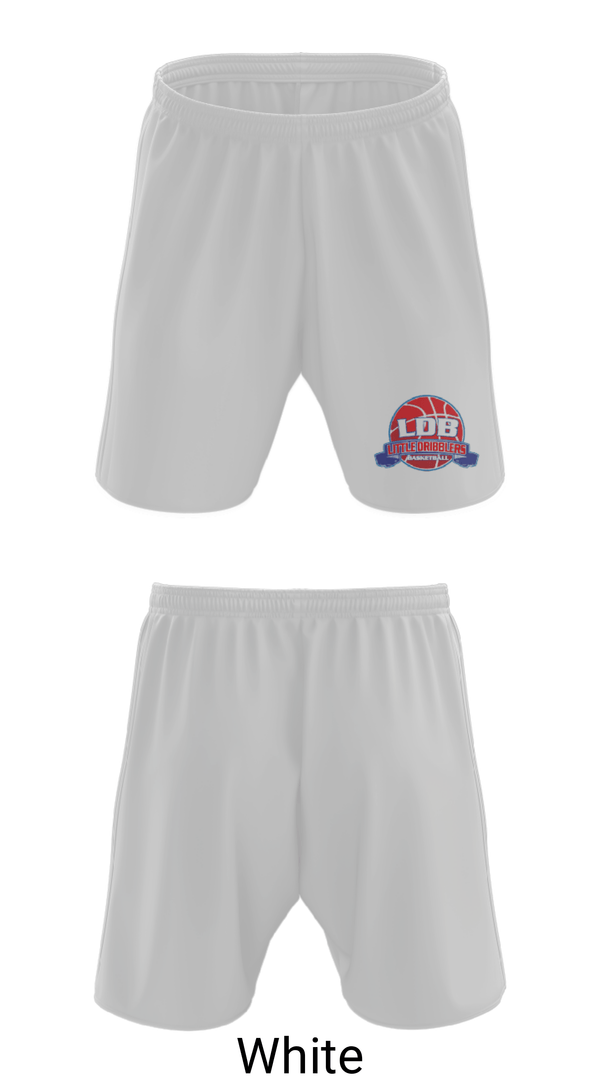 Athletic Shorts With Pockets, Lil Dribblers Basketball, Men's Basketball, Teamtime, Team time, sublimation, custom sports apparel, team uniforms, spirit wear, spiritwear, sports uniforms, custom shirts, team store, custom team store, fundraiser sports, apparel fundraiser