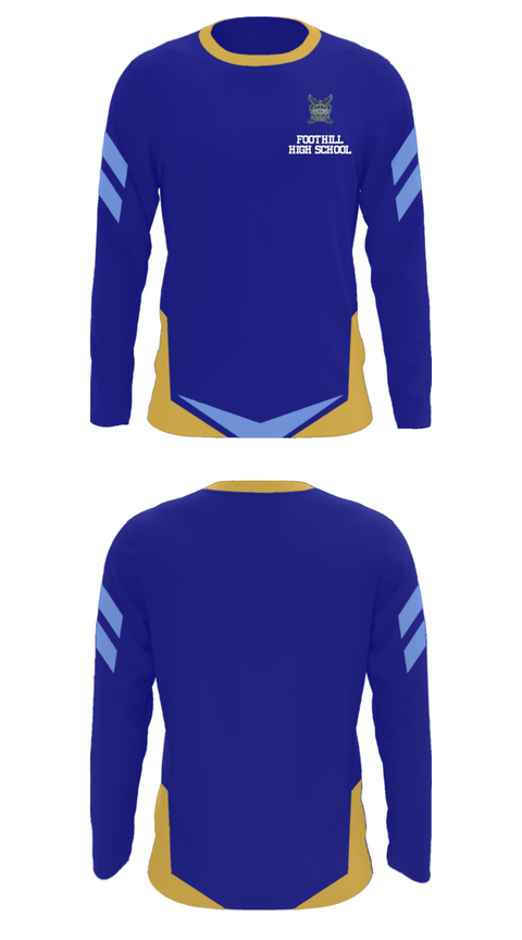 Long Sleeve Performance Shirt, Foothill High School, Spirit Store, Teamtime, Team time, sublimation, custom sports apparel, team uniforms, spirit wear, spiritwear, sports uniforms, custom shirts, team store, custom team store, fundraiser sports, apparel fundraiser