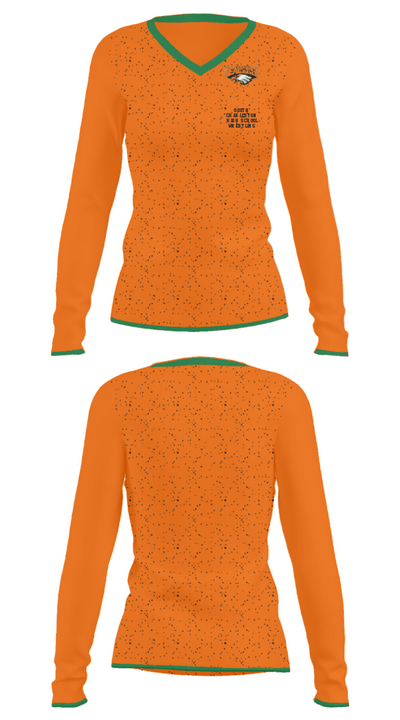 South Charleston High School Wrestling 65389463 Women's Long Sleeve V-neck Shirt - 34