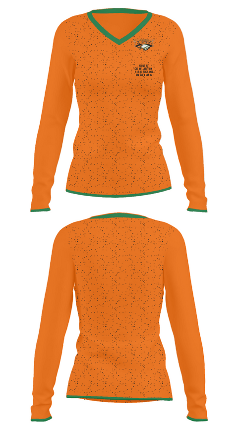 Women's Long Sleeve Vneck Shirt, South Charleston High School Wrestling, Wrestling, Teamtime, Team time, sublimation, custom sports apparel, team uniforms, spirit wear, spiritwear, sports uniforms, custom shirts, team store, custom team store, fundraiser sports, apparel fundraiser
