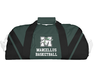 Duffle Bag, Marcellus Senior High School Basketball, Men's Basketball, Teamtime, Team time, sublimation, custom sports apparel, team uniforms, spirit wear, spiritwear, sports uniforms, custom shirts, team store, custom team store, fundraiser sports, apparel fundraiser