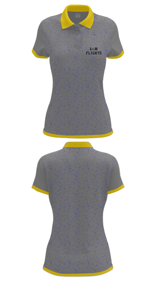 Women's Short Sleeve Performance Polo, A&M FLIGHTS, , Teamtime, Team time, sublimation, custom sports apparel, team uniforms, spirit wear, spiritwear, sports uniforms, custom shirts, team store, custom team store, fundraiser sports, apparel fundraiser