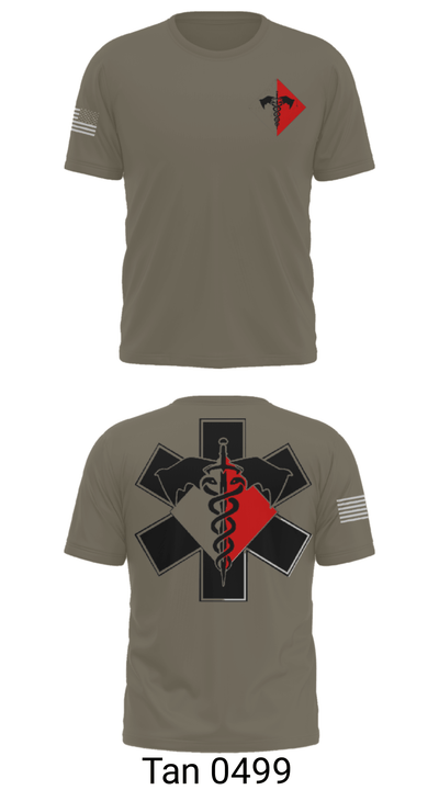307th Medics 69478986 Short Sleeve Performance Shirt - 38