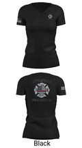 Littleville Fire & Rescue 55821755 Women's Short Sleeve V-neck Shirt - 20