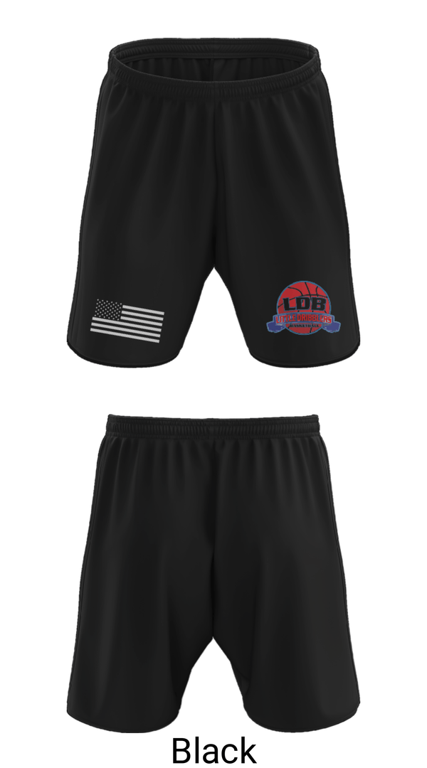 Athletic Shorts With Pockets, Lil Dribblers Basketball, Men's Basketball, Teamtime, Team time, sublimation, custom sports apparel, team uniforms, spirit wear, spiritwear, sports uniforms, custom shirts, team store, custom team store, fundraiser sports, apparel fundraiser