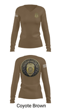 United States Federal Reserve Police 30952270 Women's Long Sleeve V-neck Shirt - 15