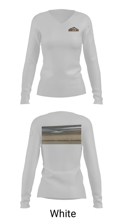 North GA Gutters And Roofing 8471021 Women's Long Sleeve V-neck Shirt - 6