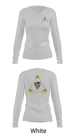 Women's Long Sleeve Vneck Shirt, IntegriCorp, , Teamtime, Team time, sublimation, custom sports apparel, team uniforms, spirit wear, spiritwear, sports uniforms, custom shirts, team store, custom team store, fundraiser sports, apparel fundraiser