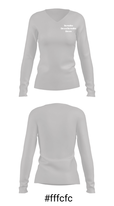 Termite Desu 1354860 Women's Long Sleeve V-neck Shirt - 20