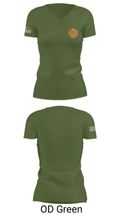 405th Civil Affairs Battalion 83178840 Women's Short Sleeve V-neck Shirt - 28