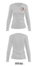 Monroe Central High School Bowling 69130888 Women's Long Sleeve V-neck Shirt - 6